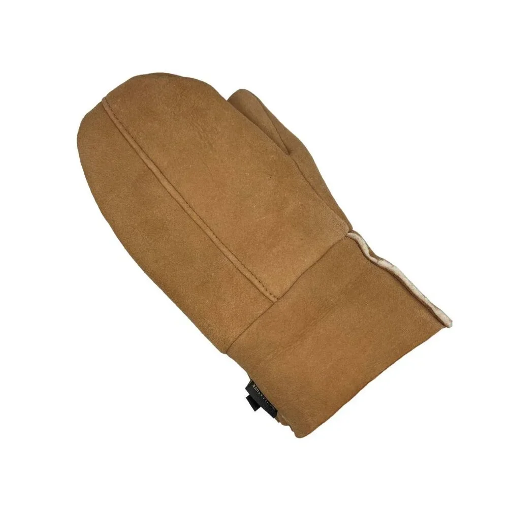 Unisex Shearling Sheepskin Leather Mittens for women - Picture 7 of 12